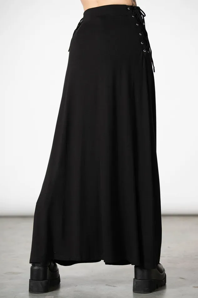 Killstar Hellverina Split Maxi Skirt Women Maxi Skirts