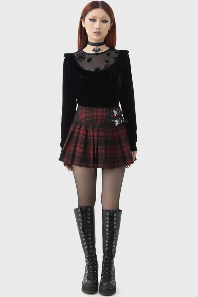 Killstar Here Lies Beetlejuice Long Sleeve Top Women Long Sleeves