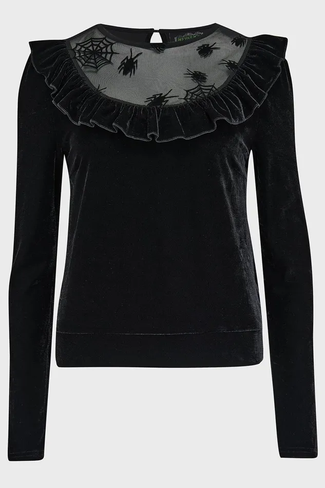 Killstar Here Lies Beetlejuice Long Sleeve Top Women Long Sleeves