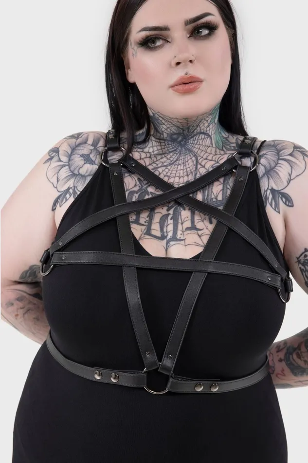 Killstar Hex Crest Harness Women Harnesses and Belts
