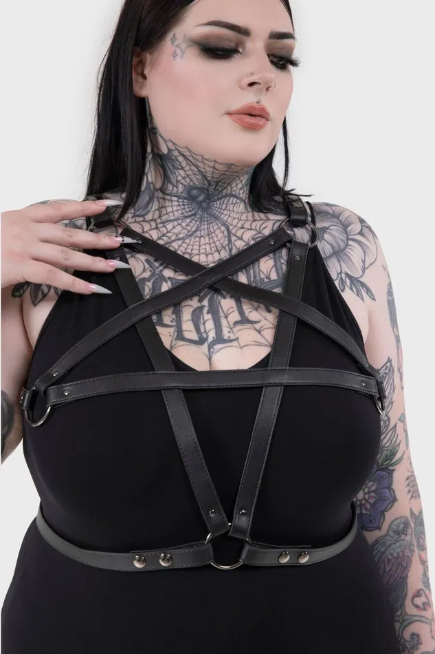 Killstar Hex Crest Harness Women Harnesses and Belts