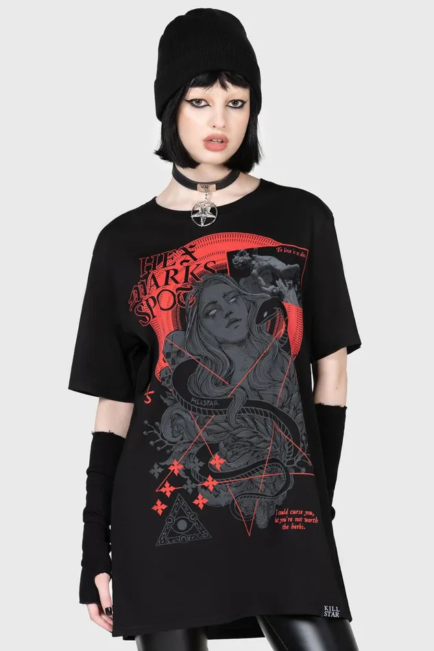 Killstar Hex Marks TShirt Men Graphic Tops