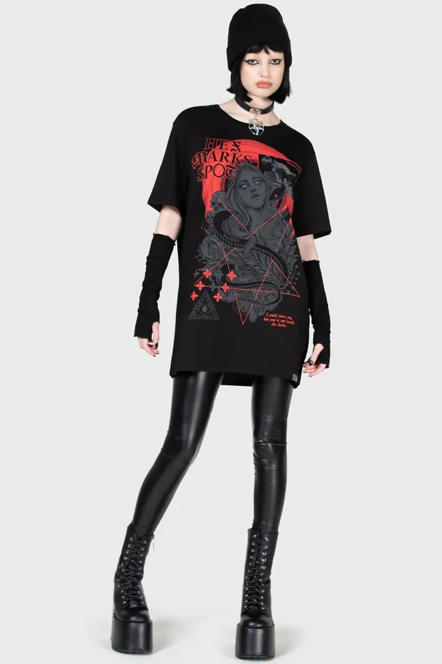 Killstar Hex Marks TShirt Men Graphic Tops