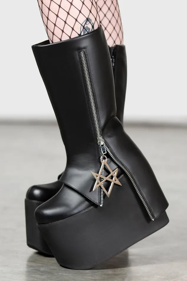 Killstar Hexraider Boots Women Platforms