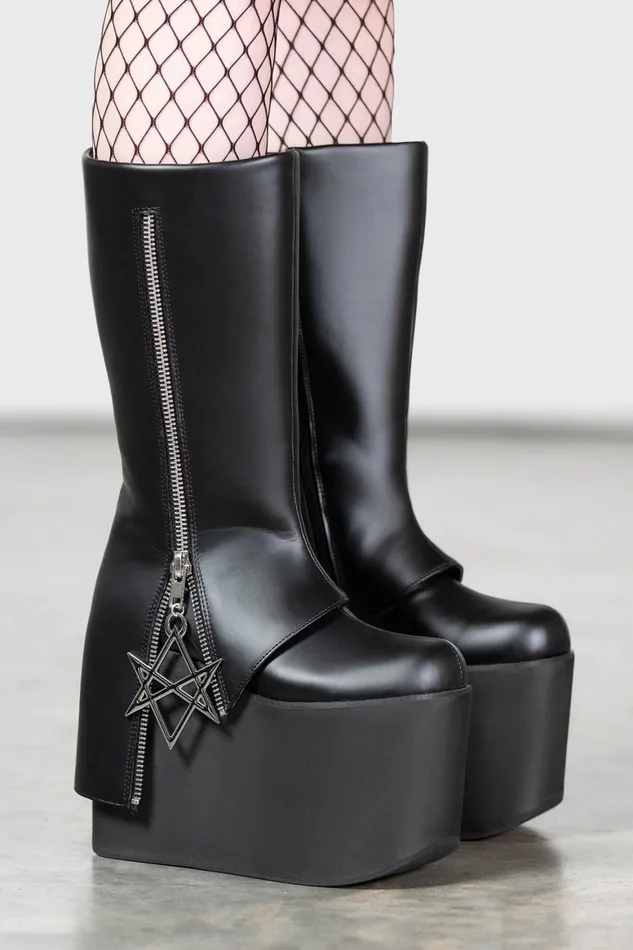 Killstar Hexraider Boots Women Platforms