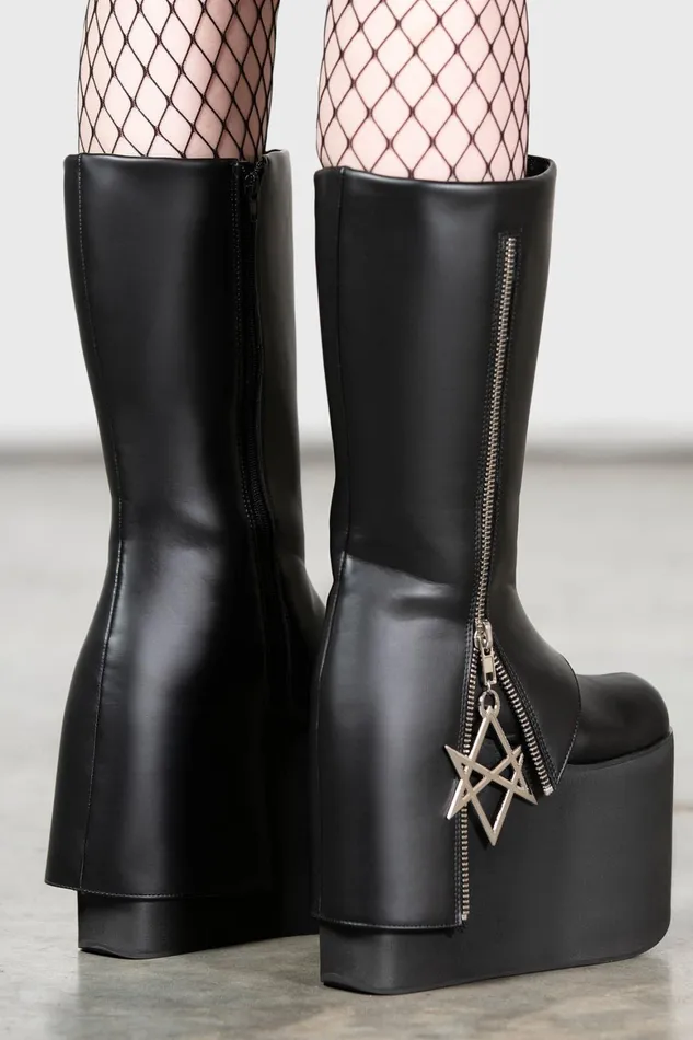 Killstar Hexraider Boots Women Platforms