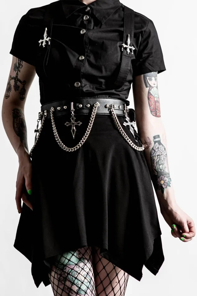 Killstar Hope To Die Cross Belt Women Harnesses and Belts