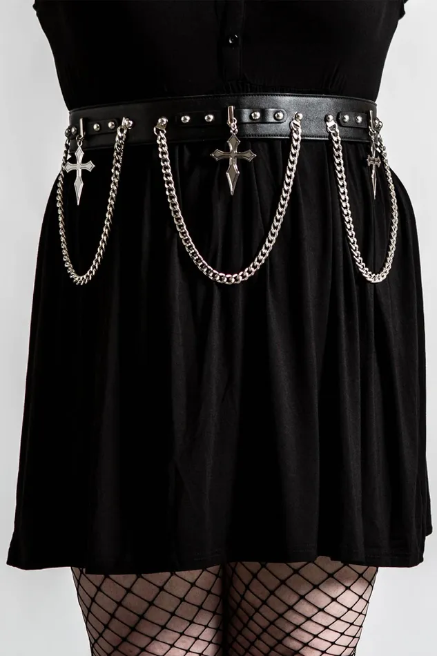 Killstar Hope To Die Cross Belt Women Harnesses and Belts