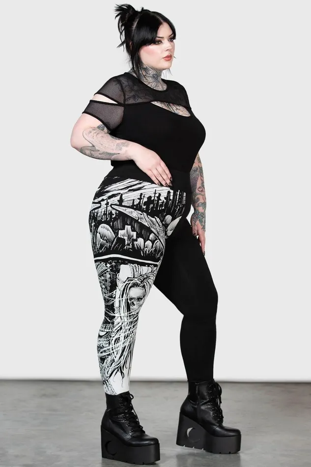 Killstar Horned God Leggings Women Leggings