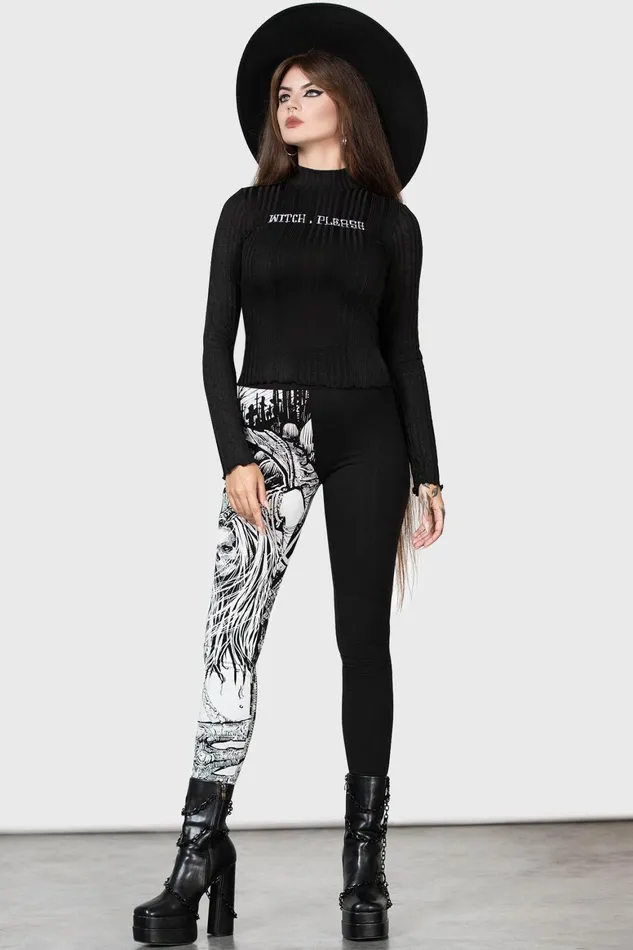 Killstar Horned God Leggings Women Leggings