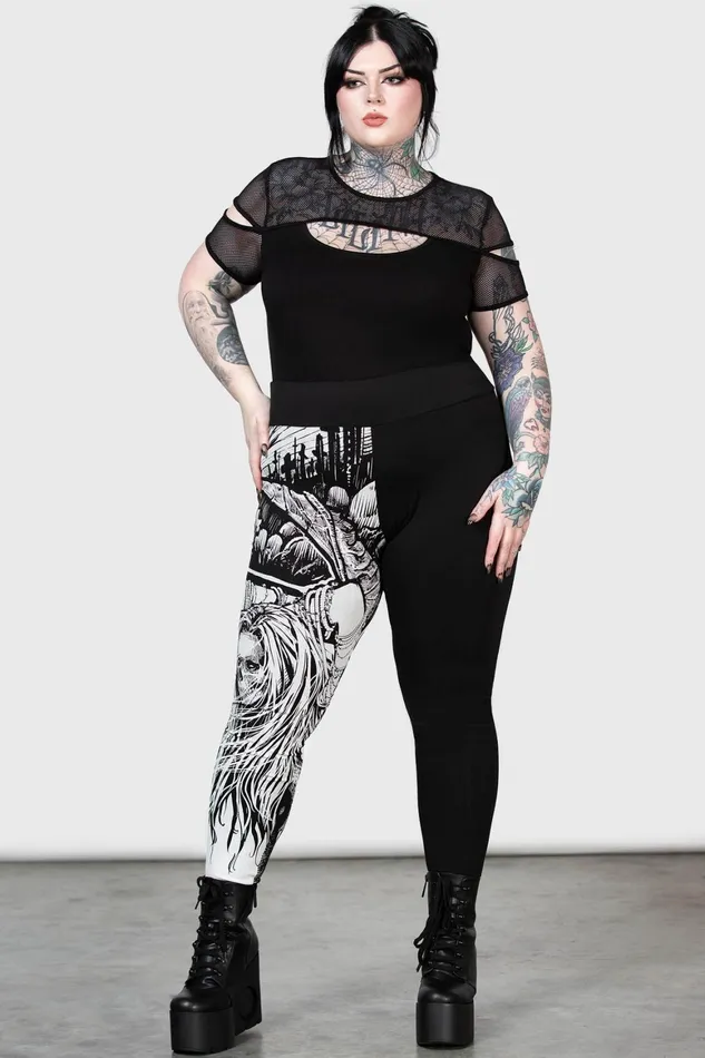 Killstar Horned God Leggings Women Leggings