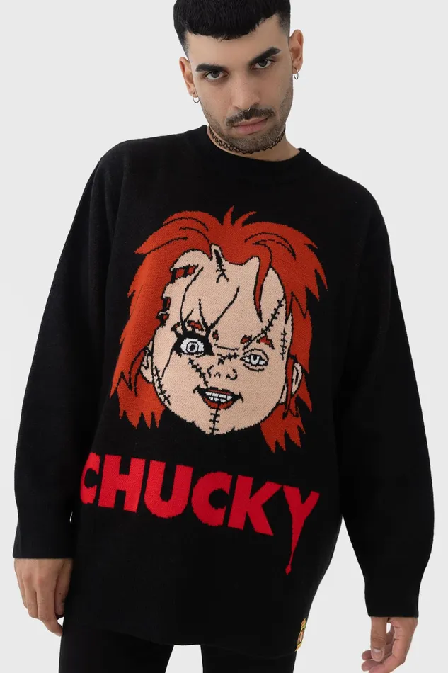 Killstar I Like To Be Hugged Knit Sweater Men Knitwear