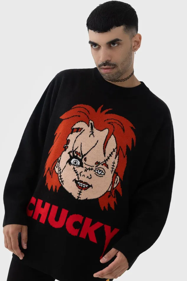 Killstar I Like To Be Hugged Knit Sweater Men Knitwear