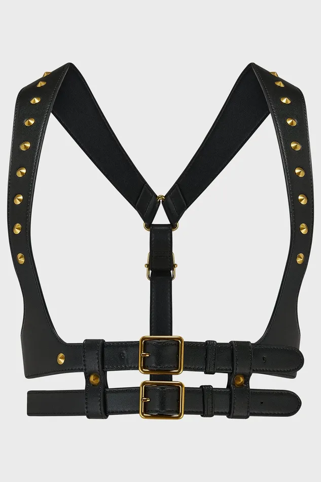 Killstar Ivy Harness Gold Women Harnesses and Belts