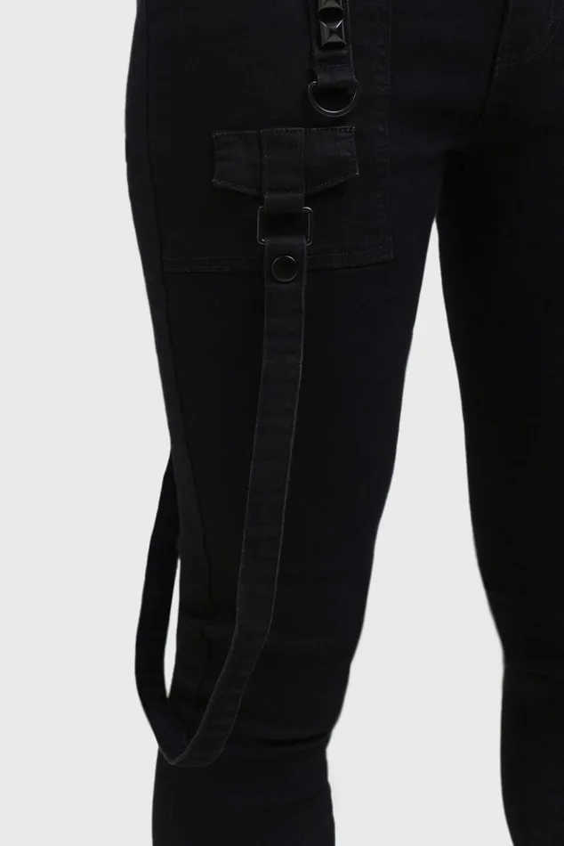 Killstar Kihilist Bondage Trousers Men Jeans and Trousers