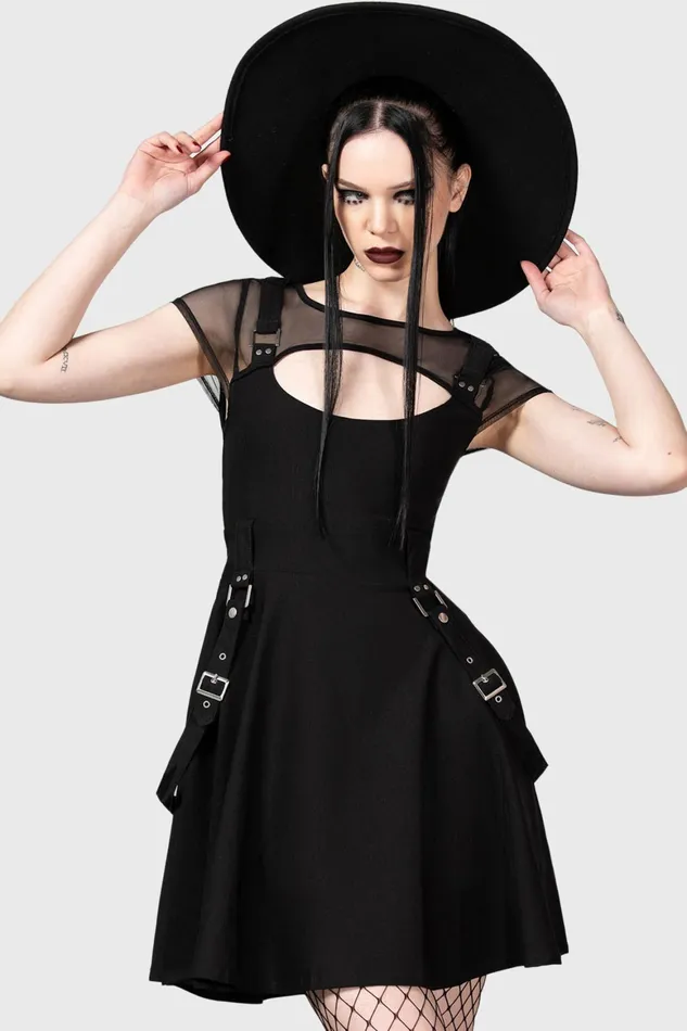Killstar Kounter Kulture Skater Dress Women Mini
