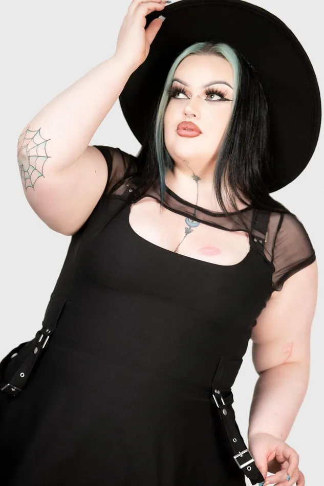 Killstar Kounter Kulture Skater Dress Women Mini