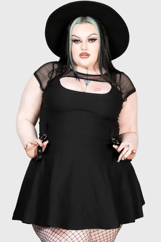Killstar Kounter Kulture Skater Dress Women Mini