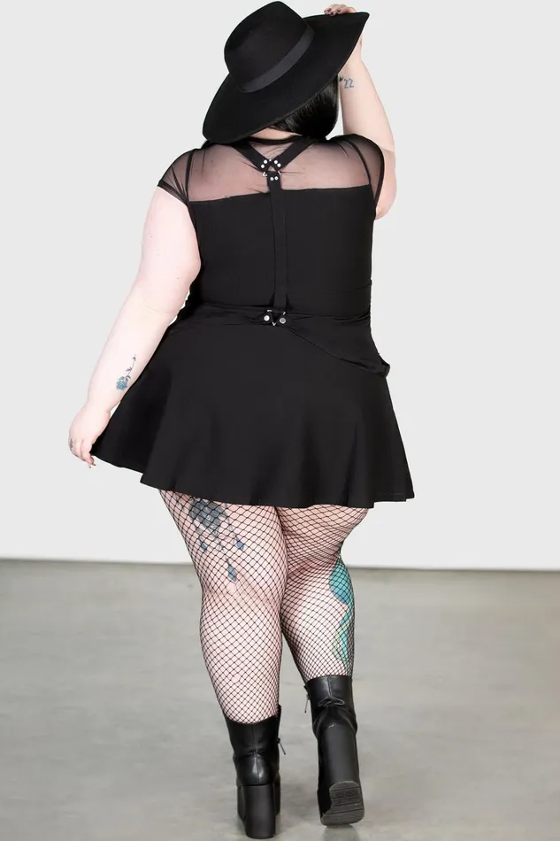 Killstar Kounter Kulture Skater Dress Women Mini