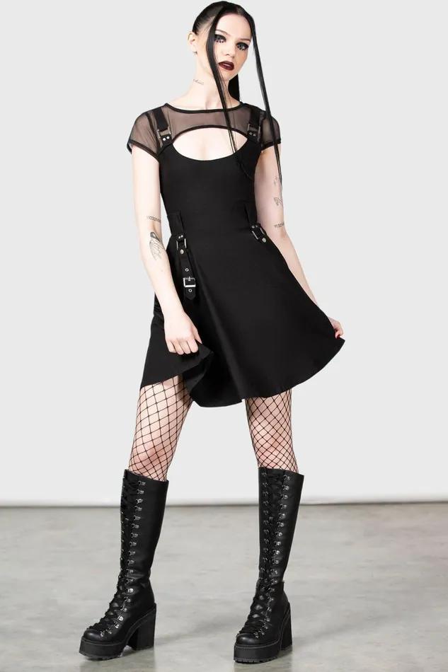 Killstar Kounter Kulture Skater Dress Women Mini