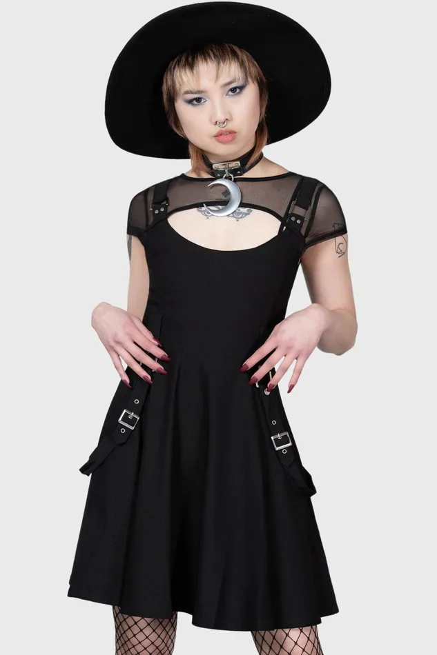 Killstar Kounter Kulture Skater Dress Women Mini