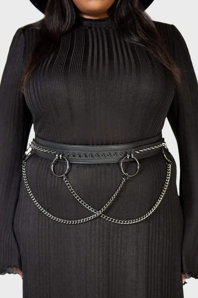 Killstar Learn From Miseries Belt Women Harnesses and Belts