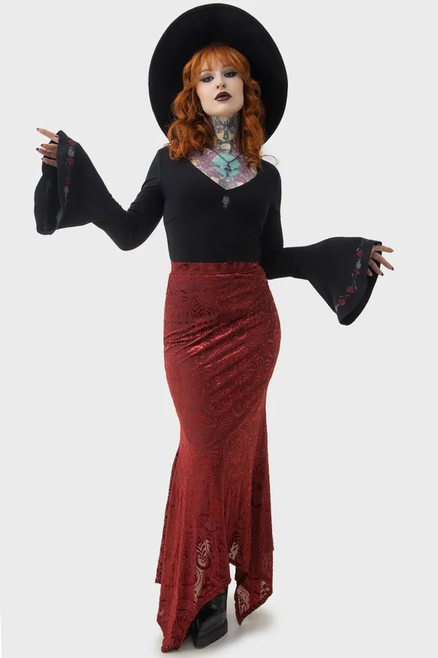 Killstar Lepidoptera Maxi Skirt Women Maxi Skirts
