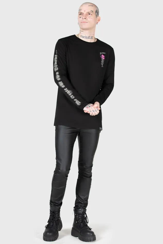 Killstar Living Nightmare Long Sleeve Top Men Long Sleeves