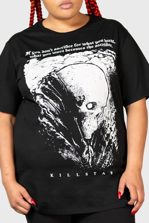 Killstar Lonely Dark TShirt Men Graphic Tops