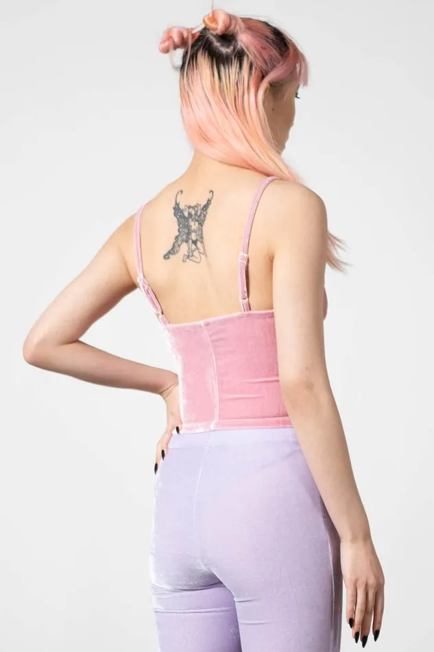 Killstar Lost In Sin Zip Top PASTEL PINK Women Going Out