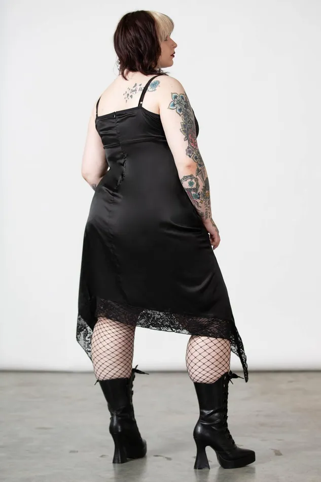 Killstar Loya Satin Maxi Dress Women Maxi