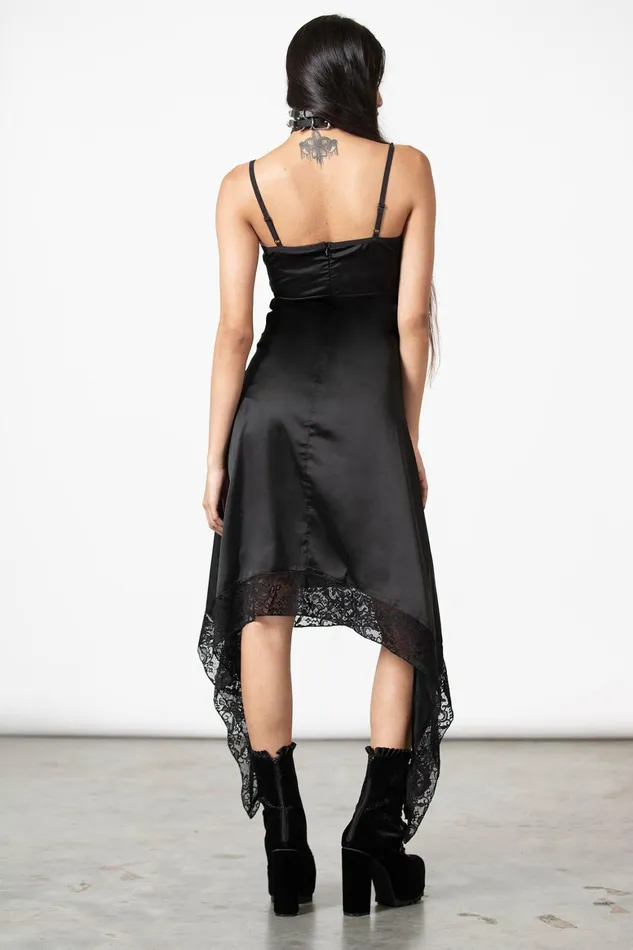Killstar Loya Satin Maxi Dress Women Maxi