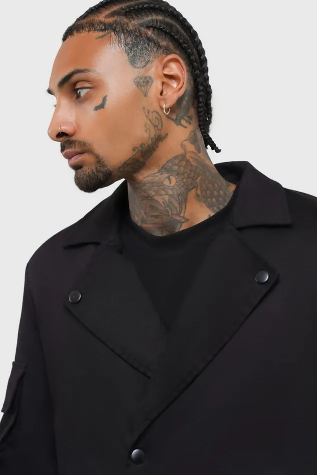 Killstar Lucid Travels Trench Coat Men Jackets and Coats