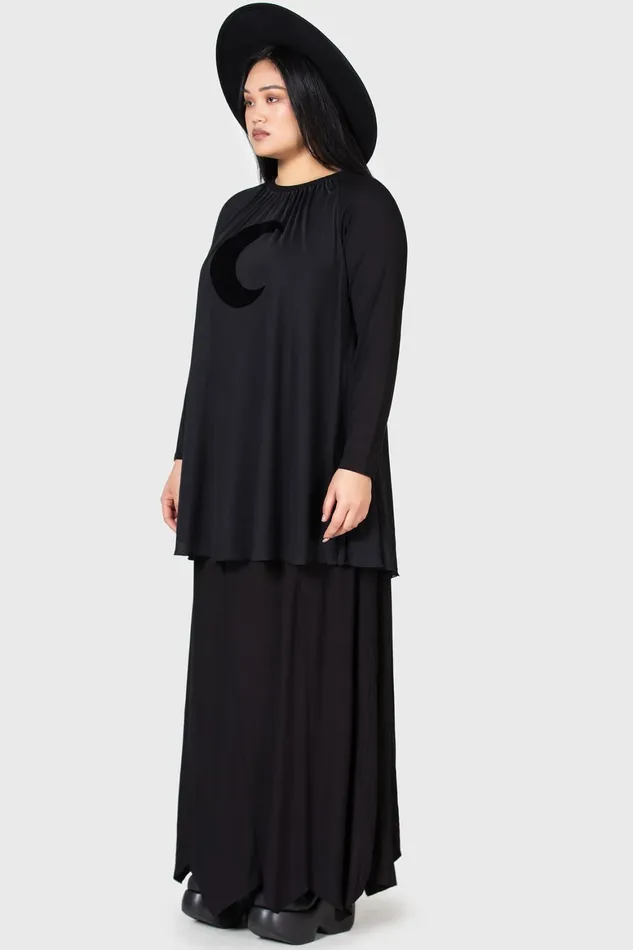 Killstar Lunar Apex Raglan Dress Women Mini