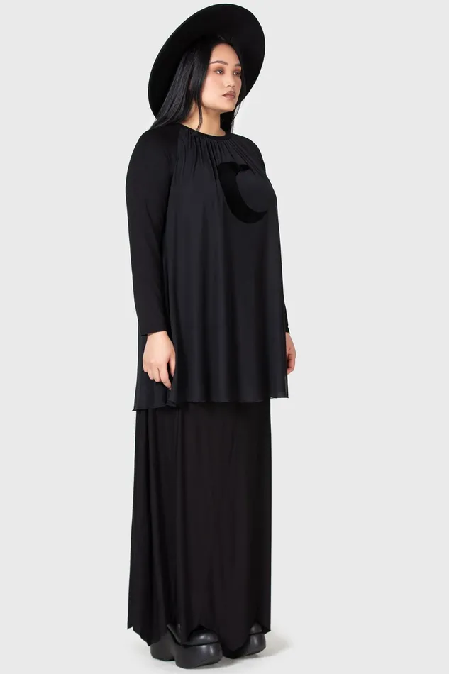 Killstar Lunar Apex Raglan Dress Women Mini