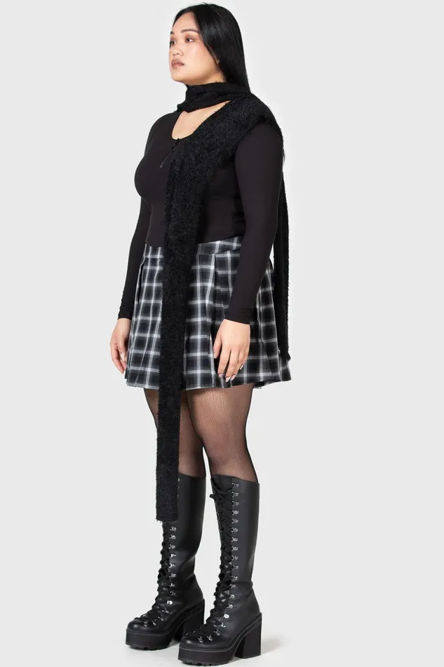Killstar Lune Sting Ribbed Top Women Crop