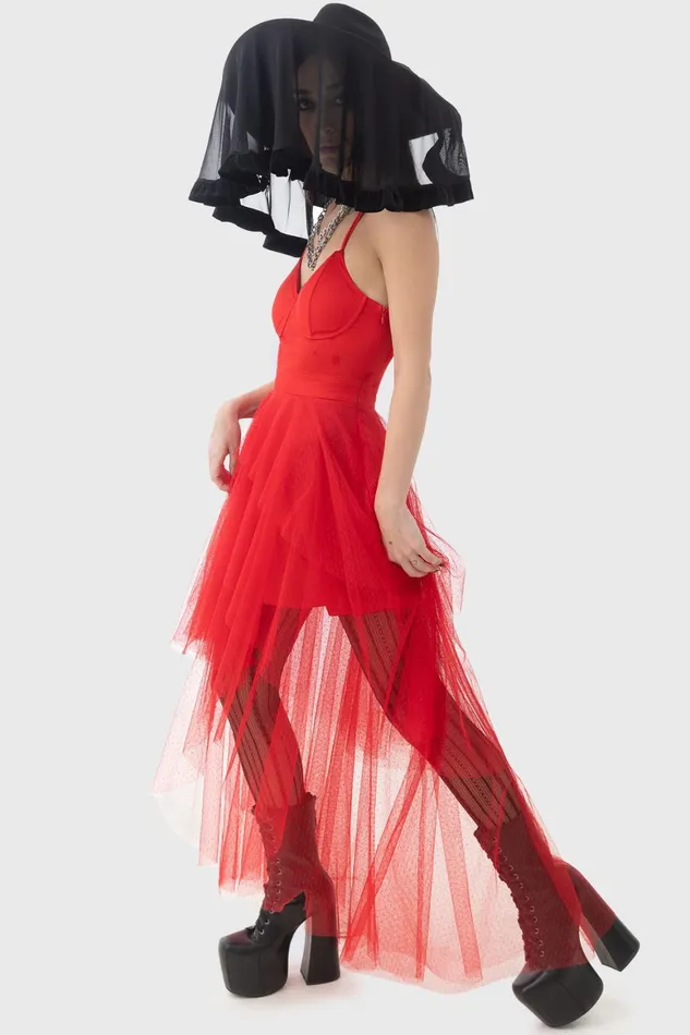 Killstar Lydia Deetz Maxi Dress Women Maxi