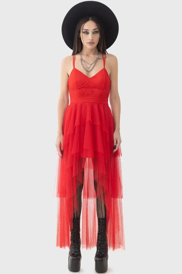 Killstar Lydia Deetz Maxi Dress Women Maxi