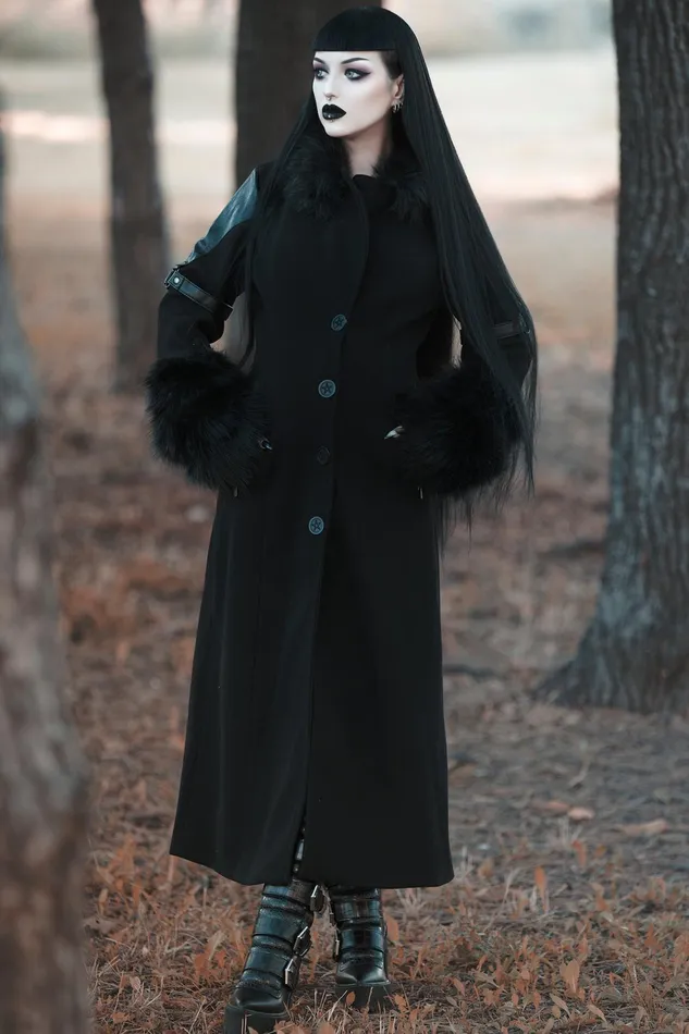 Killstar Madame Mayhem Coat Women Jackets and Coats