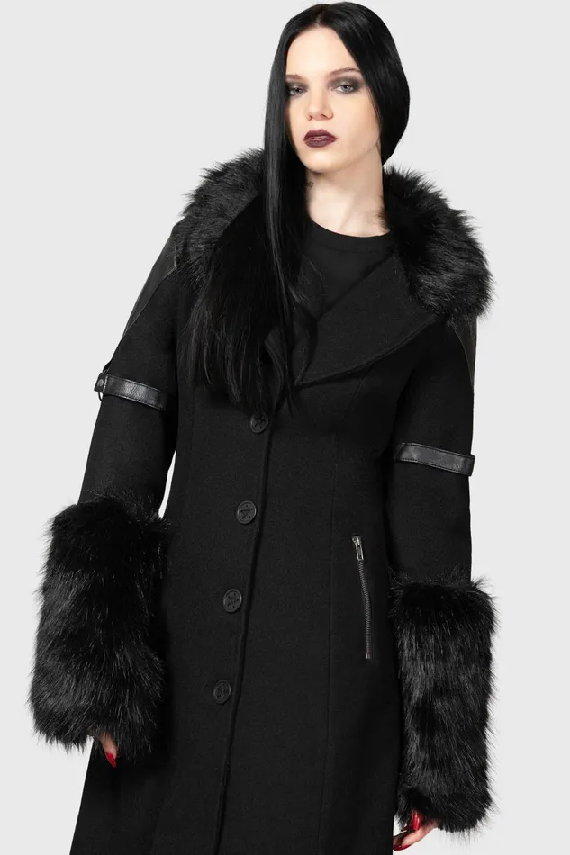 Killstar Madame Mayhem Coat Women Jackets and Coats