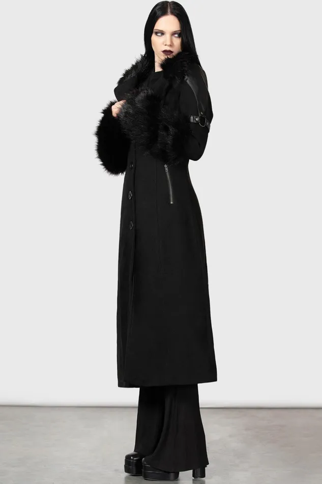 Killstar Madame Mayhem Coat Women Jackets and Coats