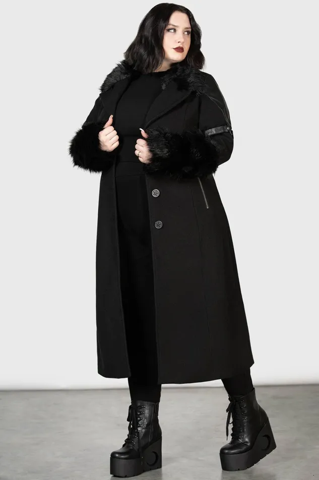 Killstar Madame Mayhem Coat Women Jackets and Coats