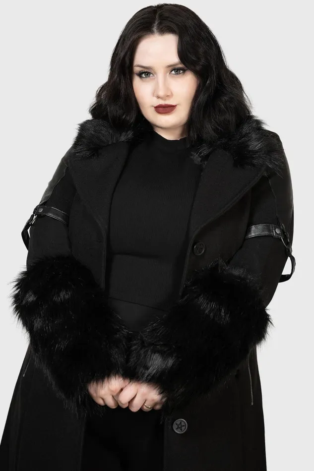 Killstar Madame Mayhem Coat Women Jackets and Coats
