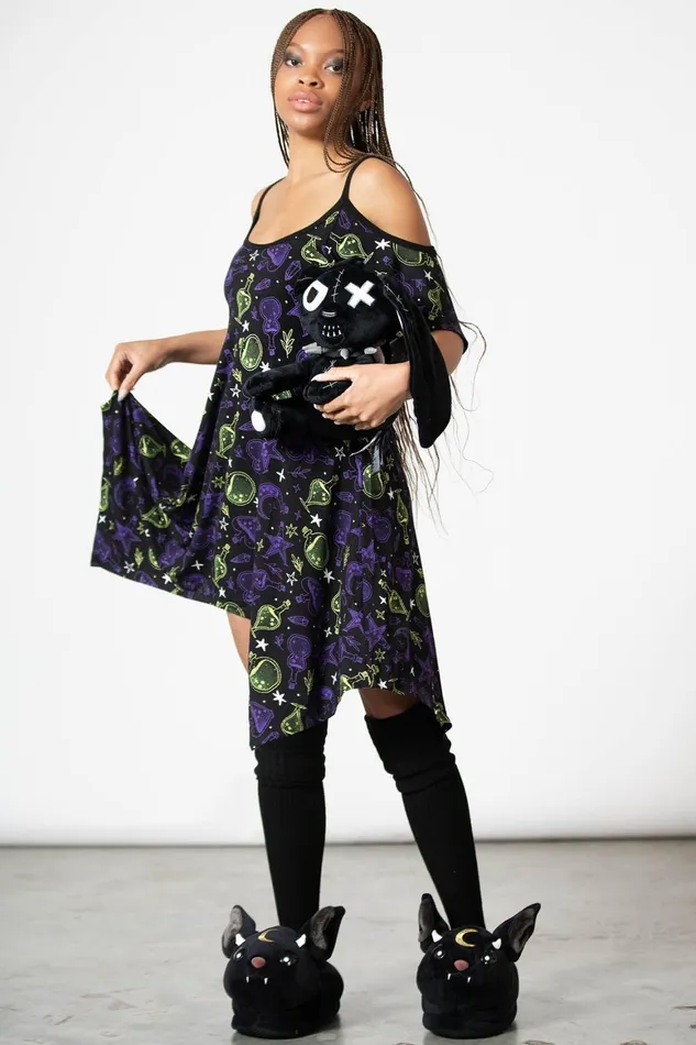 Killstar Magic Slumber Lounge Dress Women Loungewear
