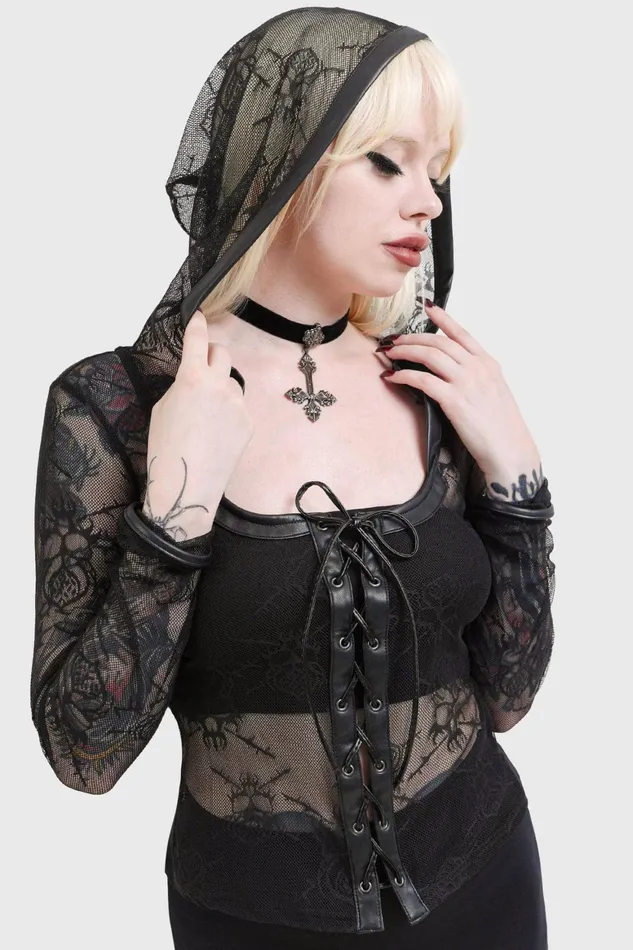 Killstar Miss Guidance Top Women Long Sleeves