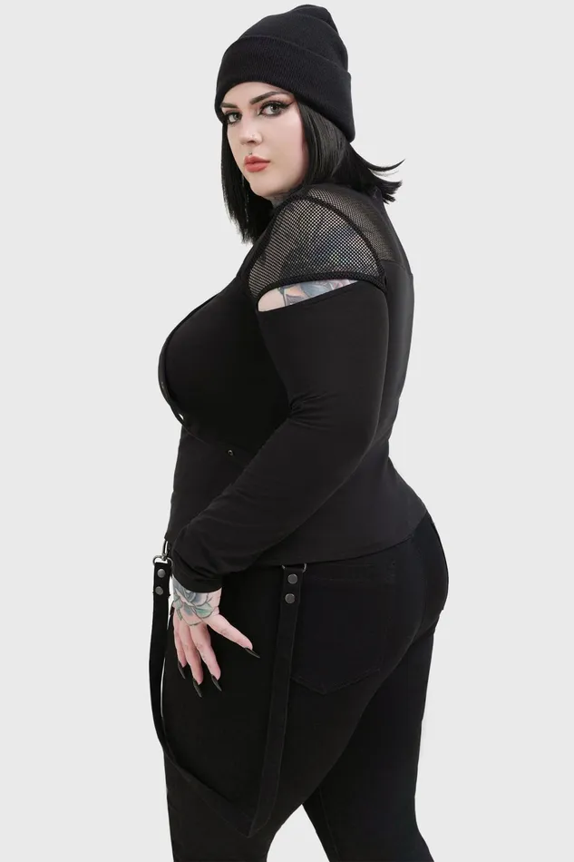 Killstar Miss Masher Top Women Long Sleeves