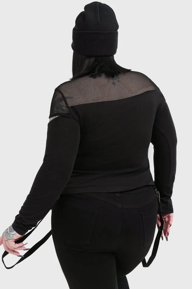 Killstar Miss Masher Top Women Long Sleeves