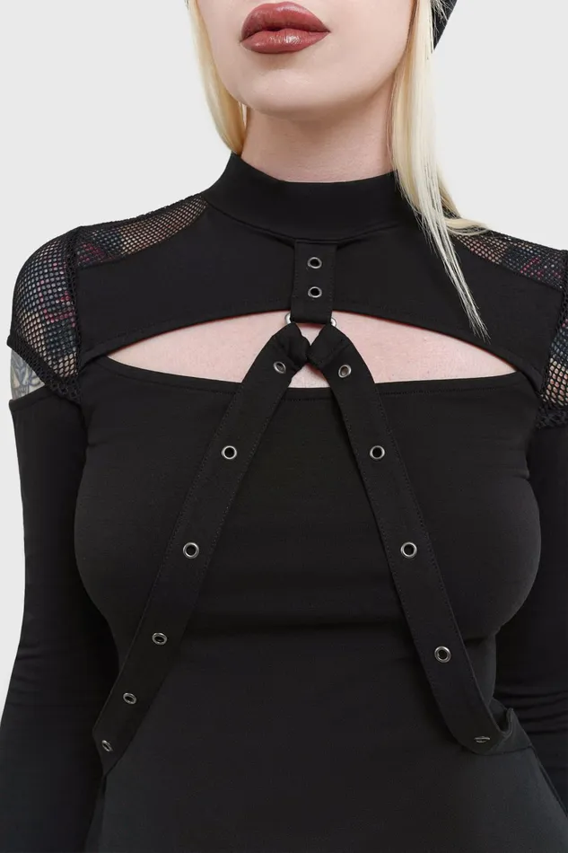 Killstar Miss Masher Top Women Long Sleeves