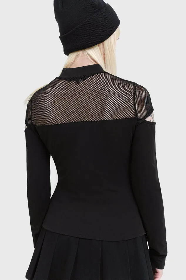 Killstar Miss Masher Top Women Long Sleeves