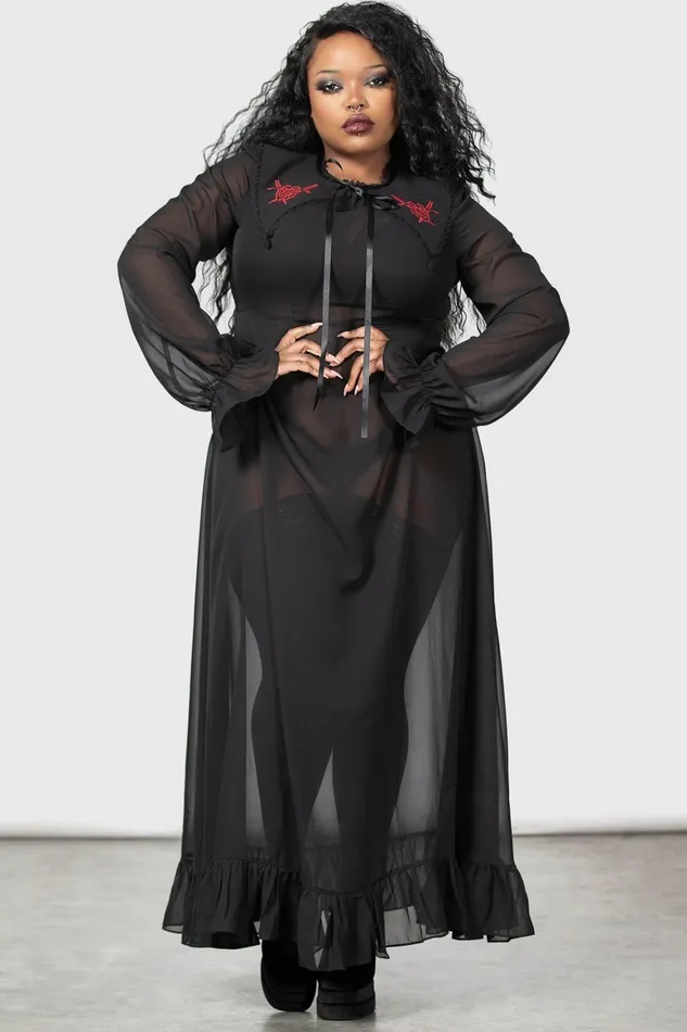 Killstar Miss Thumberlina Maxi Dress Women Shirt